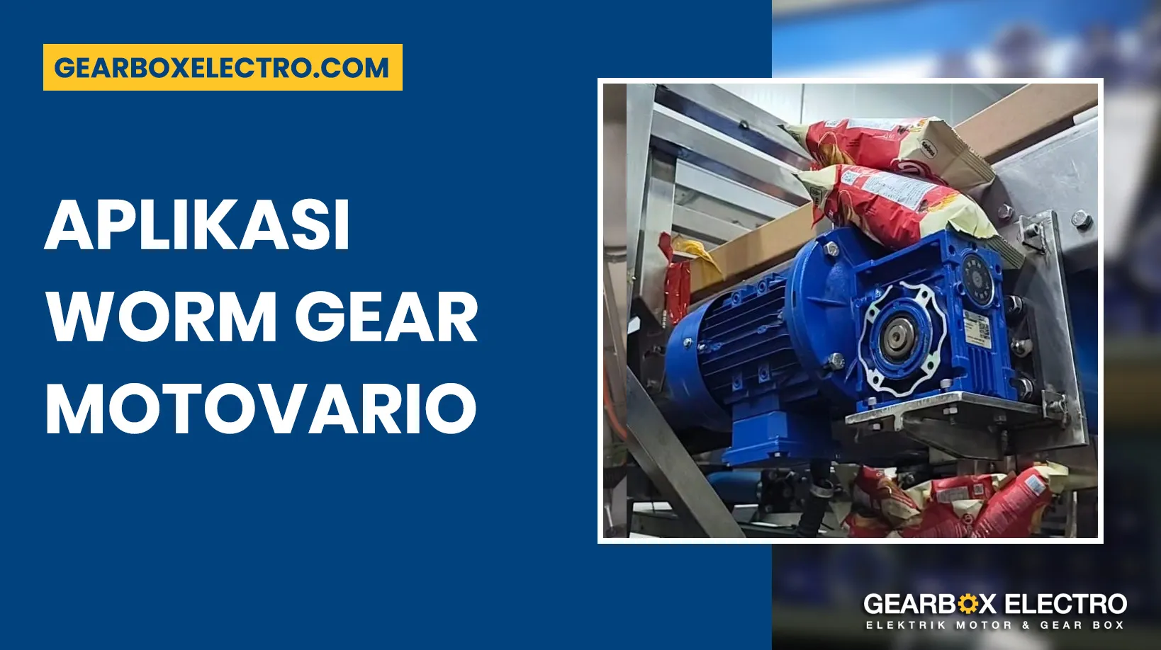 Aplikasi Worm Gear Motovario - Gearbox Electro
