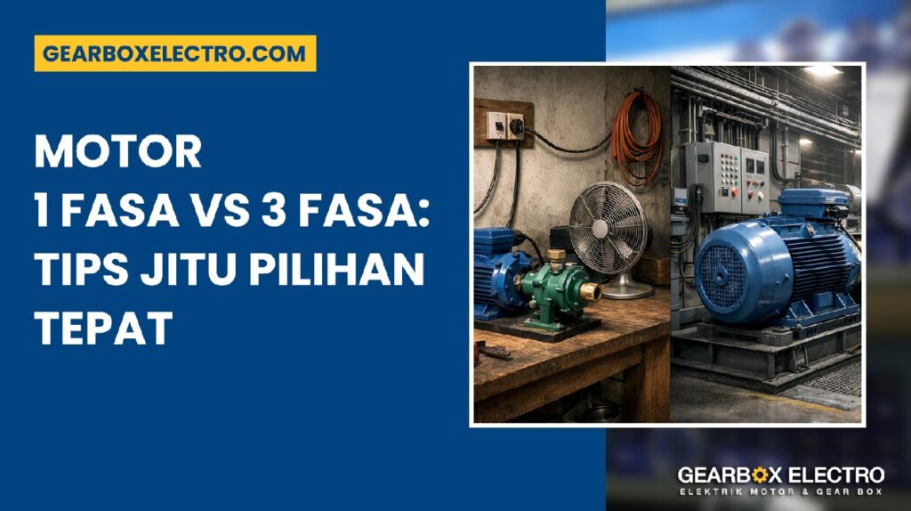 Motor 1 Fasa dan 3 Fasa: Tips Jitu Menentukan Pilihan Tepat