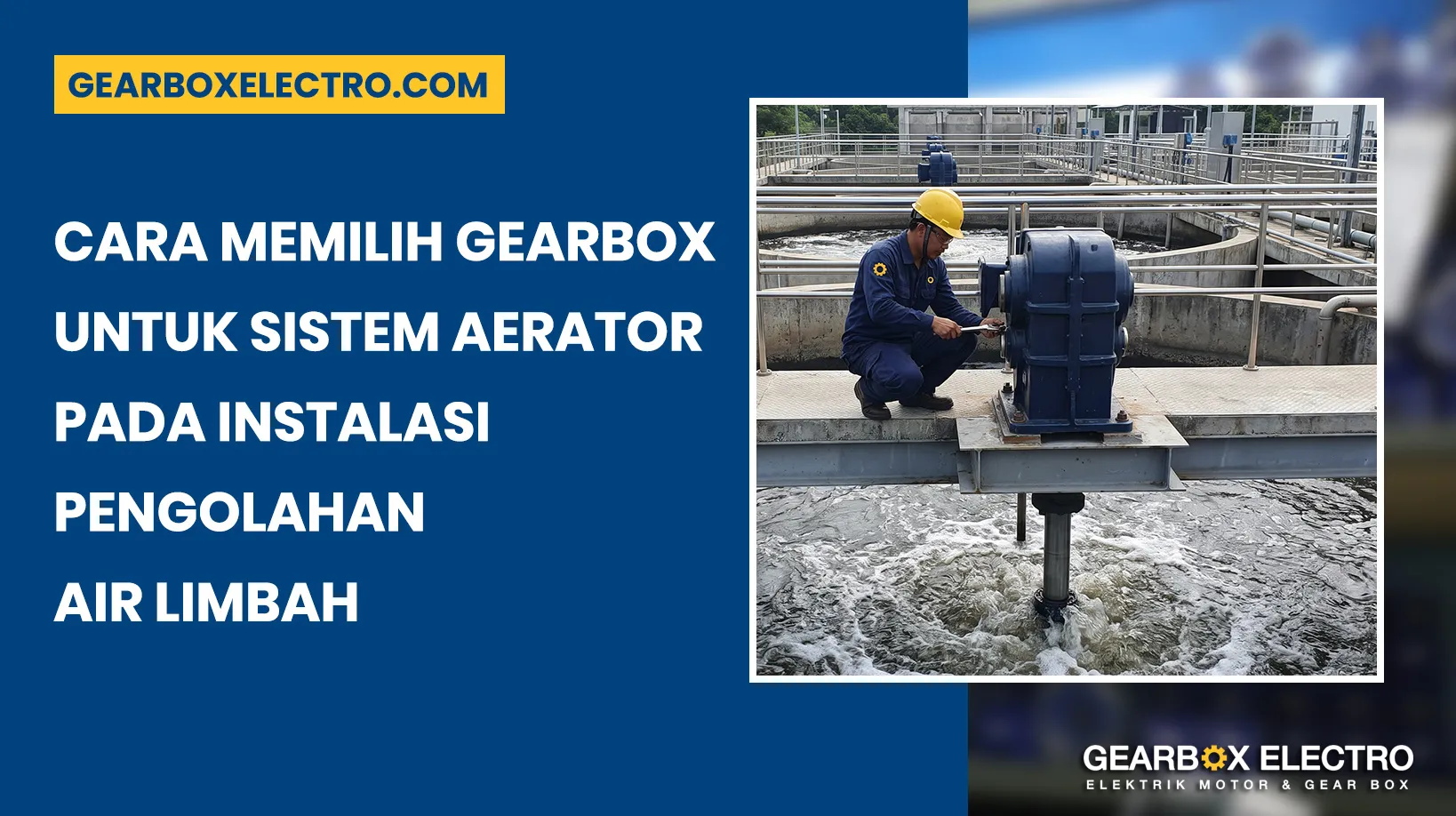gearbox untuk sistem aerator